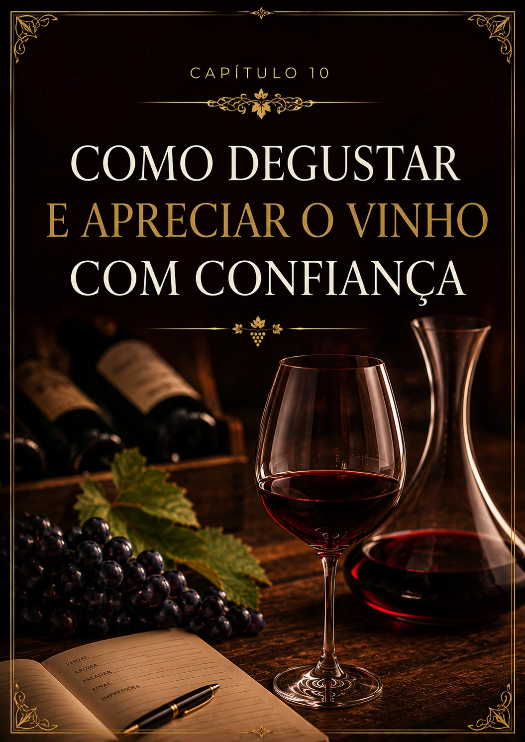 Página real do ebook: como degustar e apreciar o vinho com confiança